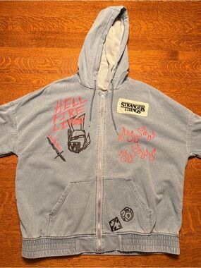 Netflix Stranger Things Hellfire Club Zip Hoodie 2XL